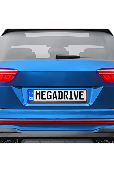 Mega Drive Suport Numar Inmatriculare Metalizat Graphite 1 Buc
