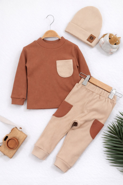 ASİLA Camisole Beret 3-Piece Men's Set