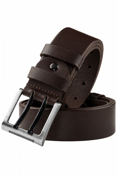 DeepSEA Erkek Kahve Hakiki Deri Çift Dilli Geniş Kemer – Spor Tokalı Günlük K...