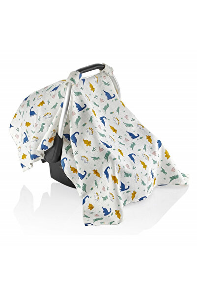 Evelise Protectie soare din muselina pentru scaun auto 0-13 kg (Model: Inele ...