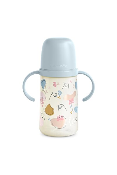 Evelise Κύπελλο σιλικόνης με στόμιο, 270 ml, Αρκουδάκια, μπλε, Suavinex