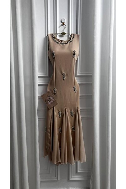 CONTENU Soft mid-cut dress