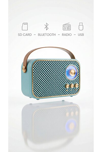 shop Nostaljik Radyo- Bluetooth- USB girişli-Sd Kart