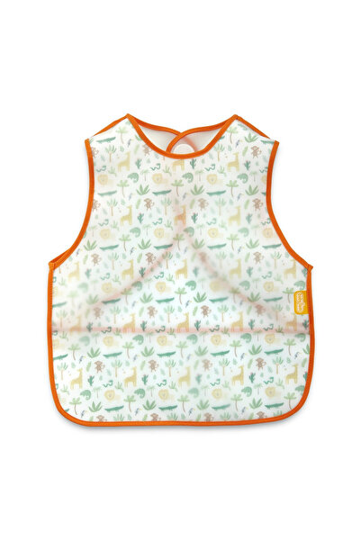 Evelise Σαλιάρα BabyJem, αμάνικη, 32x37 εκ. (Χρώμα: Πορτοκαλί)