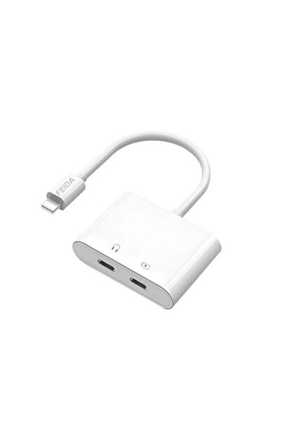 FEIDA موزع ومحول فيدا للشاحن وسماعات الرأس متوافق مع أجهزة آيفون