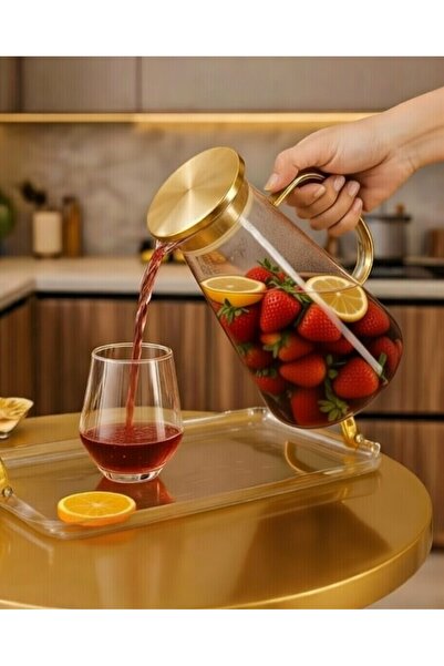 Paşabahçe Premium 2 Lİ Gold sürahi 1800 ml