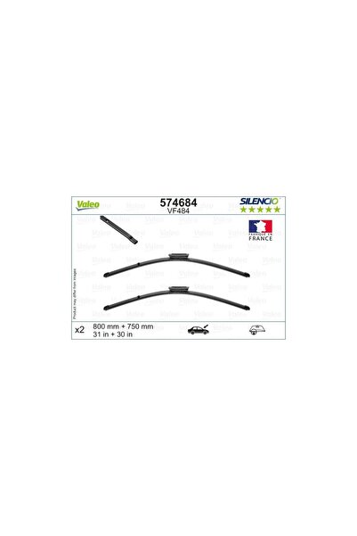 VALEO Set Lamele Stergator Parbriz 800/750 Mm