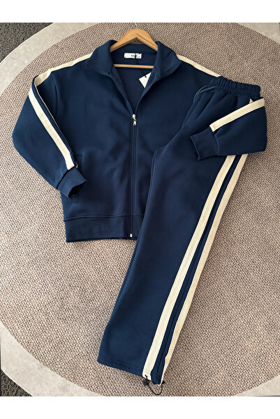 blucombin بدلة رجالية شتوية فاخرة مكونة من قصة فضفاضة قطع