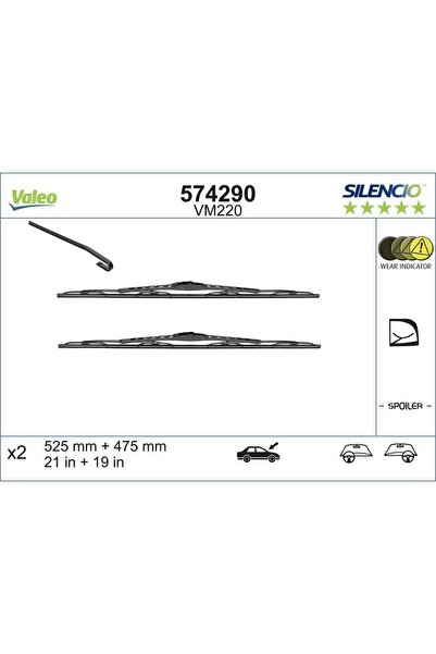 VALEO Set Stergatoare Silencio Perf. 525/475 Mm