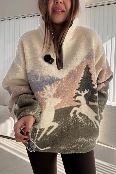 Burcia Geyikli Mock Neck Polar