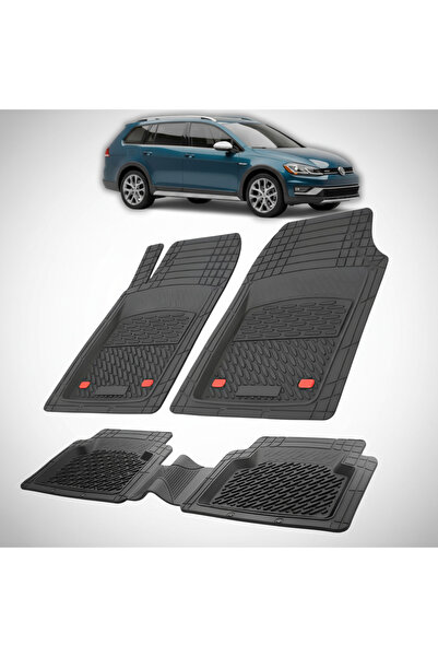 TEAMCAR Floor Mats Compatible with Volkswagen Golf (VII Alltrack, BA5, BV5) 2...
