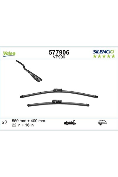 VALEO Set Lamele Stergator Parbriz 550/400 Mm