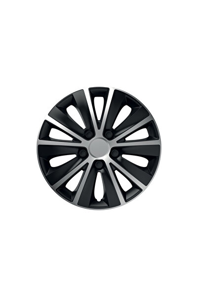 Mega Drive Set of Wheel Covers 14` Silver&Black Rapide