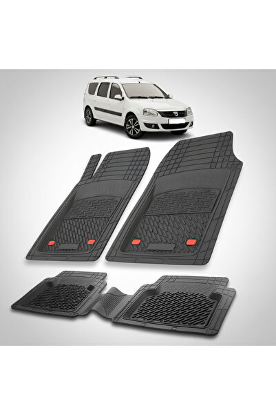 TEAMCAR Covorașe tip tavă compatibile cu Dacia Logan MCV 2008-2012, negre