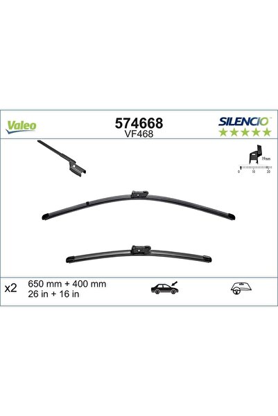 VALEO Set Stergatoare Silencio X.trm 650/400 Mm Vf468