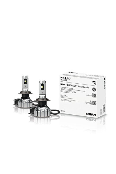 ams-OSRAM Set 2 Becuri Night Breaker Led Smart H7 +330% Cutie Omologare Rar
