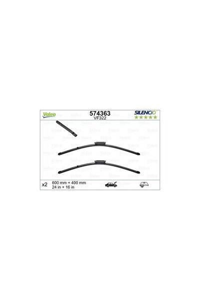 VALEO Set Stergatoare Silencio X.trm 600/400 Mm Vf322
