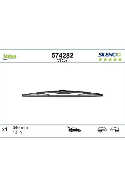 VALEO Stergator Luneta Silencio Conventional 340 Mm Vr37