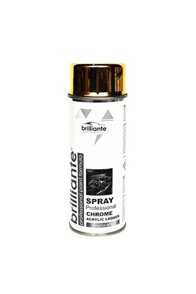 BRILLIANTE Vopsea Spray Crom (Auriu) 400Ml