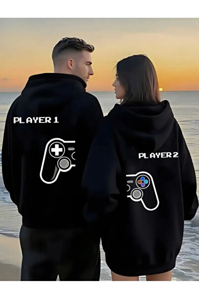 Daxia SEVGİLİ KOMBİN Sevgili Çift Kombini Kapüşonlu Sweatshirt 2 li TakIM 14 ...