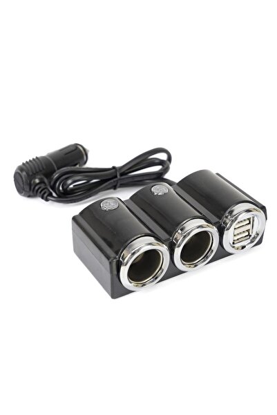 PNI Incarcator Auto Spliter Lighter 20 12V/24V, Cu 2 Iesiri Bricheta, 2 X Usb...