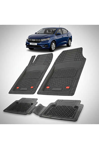 TEAMCAR Πατάκια Χαλάκια Τύπου Πορτμπαγκάζ Συμβατά με Dacia Logan III 2023-202...