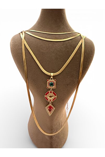 Bo Takı ve Aksesuar Steel 4-Piece Italian Chain Set