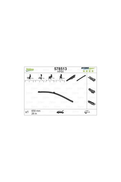 VALEO Wiper Hydroconnect Hf-Hr 650 Mm