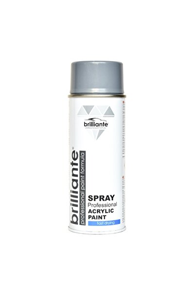 BRILLIANTE Silver Grey Spray Paint (Ral 7001) 400 Ml