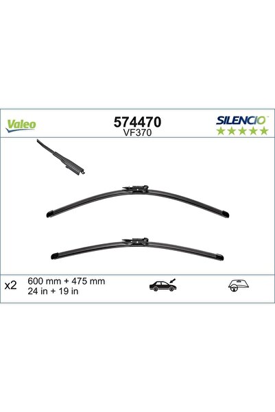 VALEO Set Stergatoare Silencio X.trm 600/475 Mm Vf370