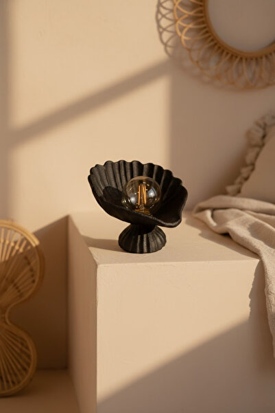 DNRYSL Oyster Lampshade Concrete Textured Modern Night Light |   Decorative D...