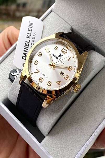 Daniel Klein Leather Strap Men's Wristwatch, 3Atm Water Resistant