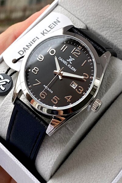 Daniel Klein Leather Strap Men's Wristwatch, 3Atm Water Resistant