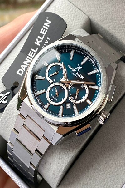 Daniel Klein ساعة يد رجالية بسوار من الفولاذ المقاوم للصدأ مع جميع الوظائف