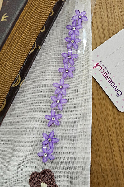 Cinderella Set de 10 ornamente de păr tricotate cu agrafe tip albastru de cai...