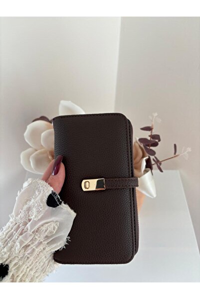 Laletto Kadın Telefon Bölmeli Suni Deri Cüzdan