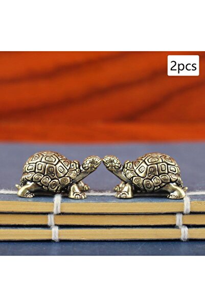 Choice A2 2PCS 1/2PCS Miniatures Antique Tea Pet Crafts Gifts Copper Turtle S...