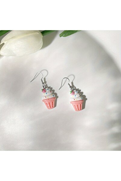 Choice أقراط على شكل آيس كريم وكعكة آيس كريم - تصميم أنيق وعصري على غرار إنست...