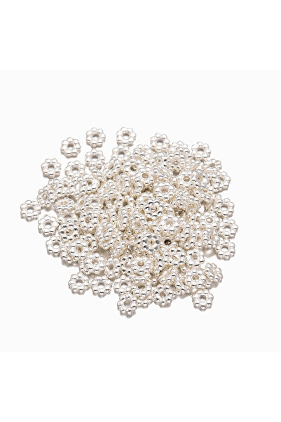 Choice 500 قطعة من خرز الفواصل الزهرية الفضية مقاس 4 مم، مناسبة لصنع الأساور ...