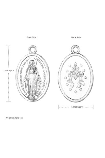 Choice 10pcs 10Pcs Our Lady of Miraculous Medal Pendants Catholic Virgin Mary...