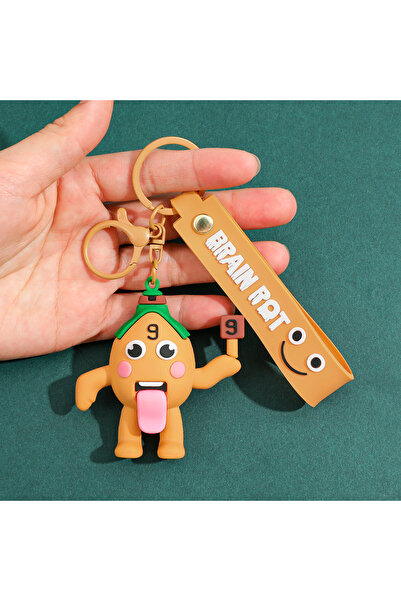 Choice 1pc KC6431 Steal A Brainrot Blue 67 Keychain Game Surrounding Blue No....