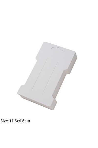 Choice بطاقة عرض بيضاء تحتوي على 50 قطعة من مشابك الشعر الورقية، مناسبة لعرض ...