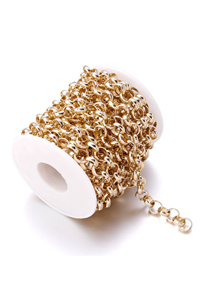 Choice 10mm(5yards) KC Gold 5Yards/Roll Metal Aluminum Necklace Chain 5/6/8/1...