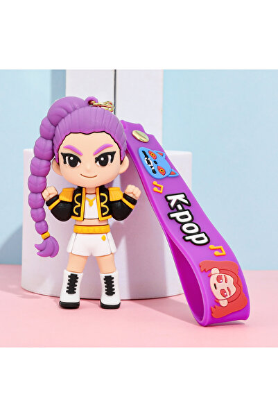 Choice jushuangquan-zi New KPOP Demon Hunters Keychain, Tiger Character PVC F...