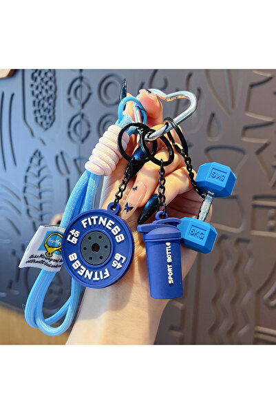 Choice blue Charming Bag Pendant Fitness Keychain For Gym Lovers Premium Gift...