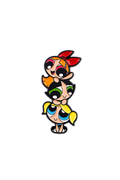 Choice 15 Cute Cartoon Girls Power Enamel Pins Anime Brooches for Women Lapel...