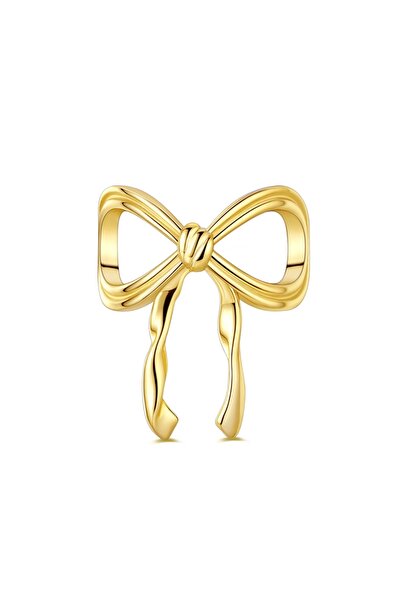 Choice KTC1435-GD Original 925 Sterling Silver Charm Bead Pink Bow Pendant Fi...