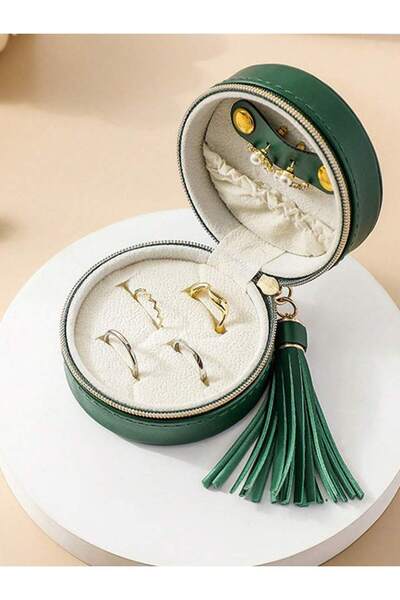 Choice green Mini Jewelry Organizer Display Travel Jewelry Case Boxes Earring...