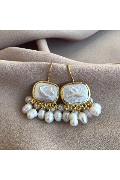 Choice WA7287-1 Square Baroque Faux Pearl Vintage Bohemian Earrings With Pear...