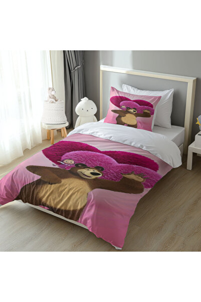 GENELOEM MAŞA İLE KOCA AYI KALPLER UYKU SETİ M24